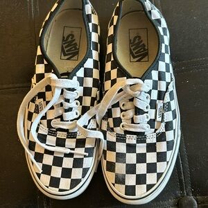 Vans Authentic Black and white checkered shoe
